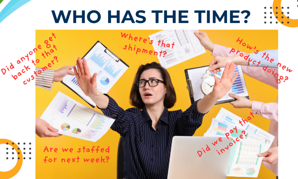 Business owner overwhelmed by daily questions