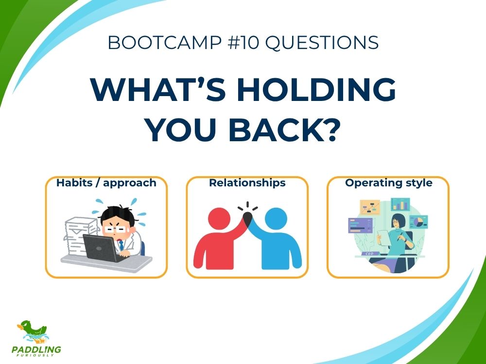 What are the barriers holding you back from taking the next step to grow your business