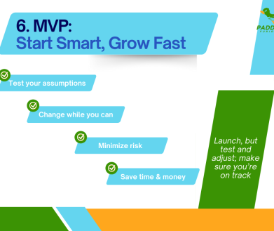 Graphic explaining the core goals of an MVP